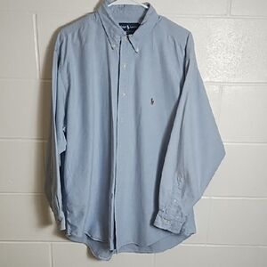 Ralph Lauren Men's Light Blue Button Down Oxford Shirt